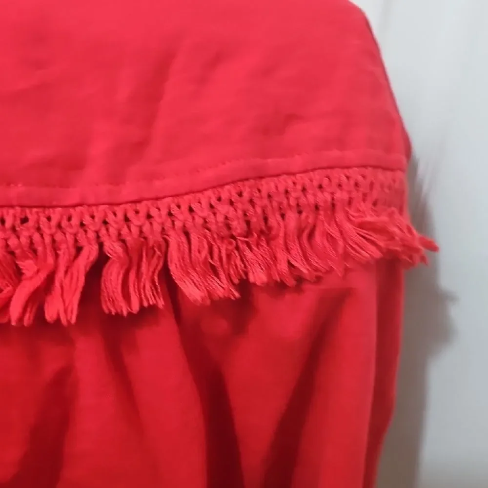 J. Crew Red Sleeveless Top